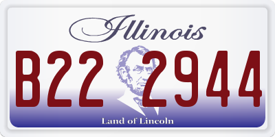 IL license plate B222944