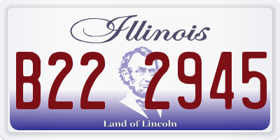 IL license plate B222945