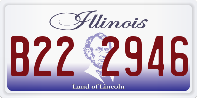 IL license plate B222946