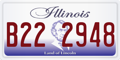 IL license plate B222948