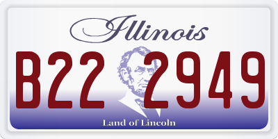IL license plate B222949
