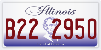 IL license plate B222950