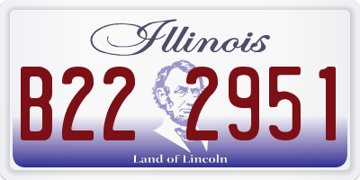 IL license plate B222951