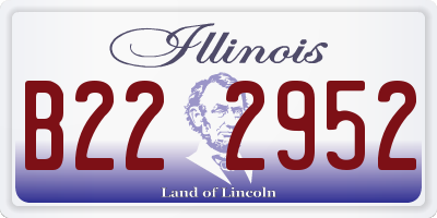IL license plate B222952