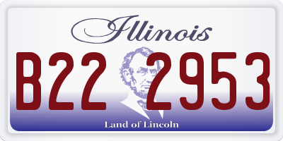 IL license plate B222953
