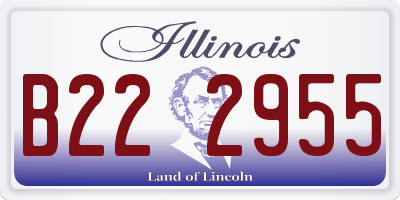IL license plate B222955