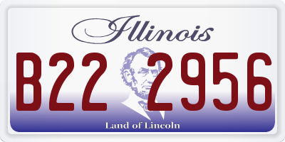 IL license plate B222956