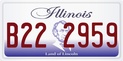 IL license plate B222959