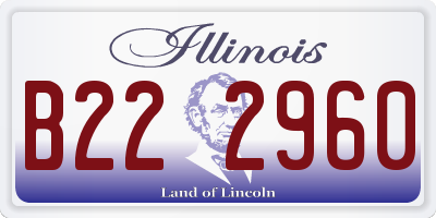 IL license plate B222960