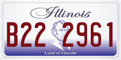 IL license plate B222961