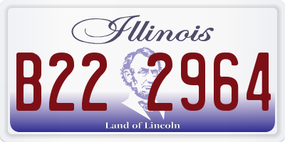IL license plate B222964
