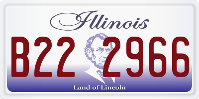 IL license plate B222966