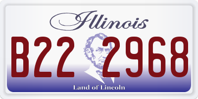 IL license plate B222968