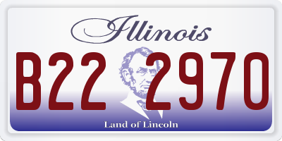IL license plate B222970