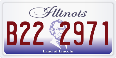 IL license plate B222971