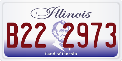 IL license plate B222973
