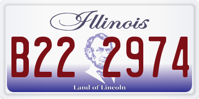 IL license plate B222974