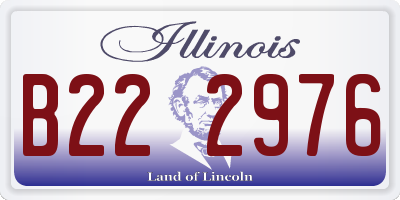 IL license plate B222976