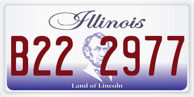 IL license plate B222977