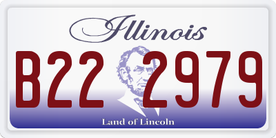 IL license plate B222979