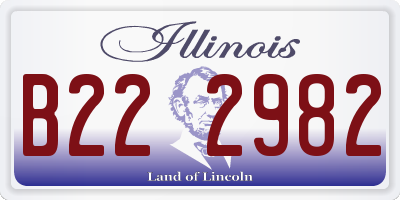 IL license plate B222982