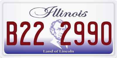 IL license plate B222990