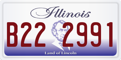 IL license plate B222991