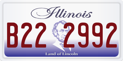 IL license plate B222992