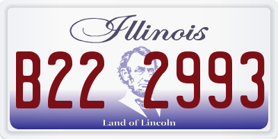 IL license plate B222993