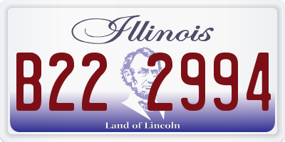 IL license plate B222994