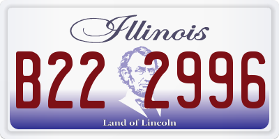 IL license plate B222996