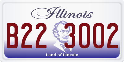 IL license plate B223002