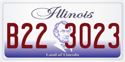 IL license plate B223023