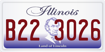 IL license plate B223026