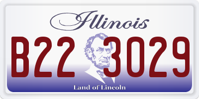 IL license plate B223029