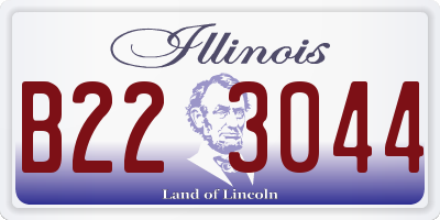 IL license plate B223044