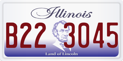 IL license plate B223045