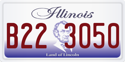 IL license plate B223050