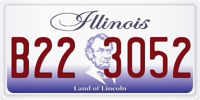 IL license plate B223052