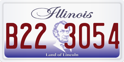 IL license plate B223054