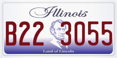 IL license plate B223055