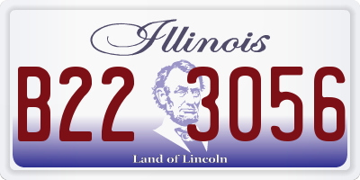 IL license plate B223056