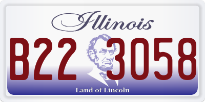 IL license plate B223058