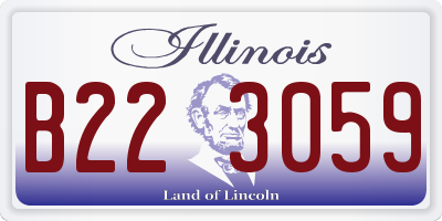 IL license plate B223059