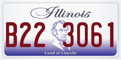IL license plate B223061
