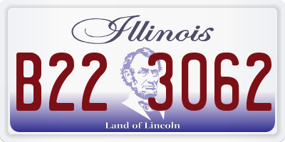 IL license plate B223062