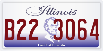 IL license plate B223064