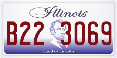 IL license plate B223069