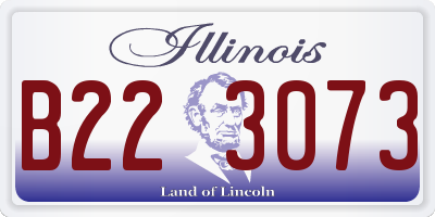 IL license plate B223073