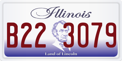 IL license plate B223079